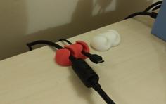 Cable Holder Twisted 3D Printer Model