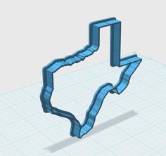 Texas Cookie Cutter 3D Printer Model