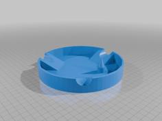 Cigar Ash Tray Round 3D Printer Model