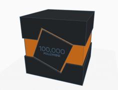 Roblox 100k Followers Award Cube 3D Printer Model