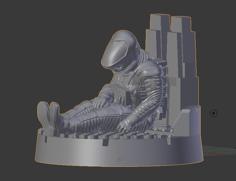 28-32mm Dead Astronaut Body 3D Printer Model