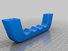 Handle With Finger Recesses For Screwing On The Back 3D Printer Model