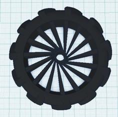 An Airless/Non-Pneumatic Tire 3D Printer Model