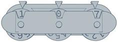 Three Dial Hit Point Counter (alt) For Dungeons And Dragons Or Other Games 3D Printer Model