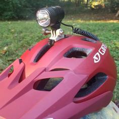 GoPro Style Helmet Mount 3D Printer Model