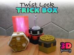 Twist Lock Trick Box (Hexagon) 3D Printer Model