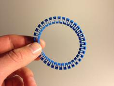 Customizable Circular Band Bracelet 3D Printer Model