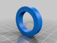 Metric Fidget Ruler 3D Printer Model