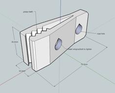 Tarp Clip 2 3D Printer Model