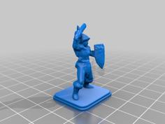 HeroQuest – Female Barbarian 3D Printer Model