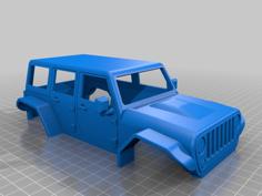 SCX24 JEEP Wrangler Body 3D Printer Model