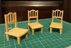 Doll House Chair 3D Printer Model