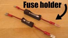 In Line Fuse Holder 3D Printer Model