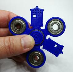 Police Box Spinner (resembles A Tardis) 3D Printer Model