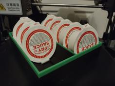 Freddy’s Famous Fry Sauce Caddy / Tray 3D Printer Model