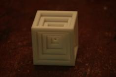 A Descending Cube 3D Printer Model