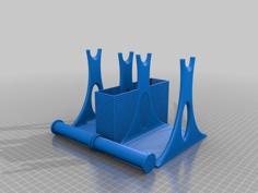 Spool Holder With Basket 3D Printer Model