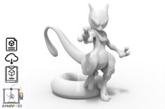 Mewtwo Stl 3D Printer Model