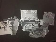 Custom Batcave Created In Heroclix Scale 3D Printer Model