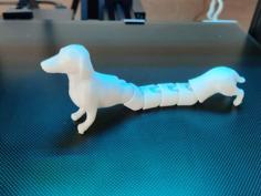 Flexible Dachshund 3D Printer Model