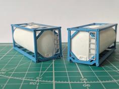 HO Scale Container-tank 20ft 3D Printer Model