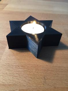 Candle Holder Star 3D Printer Model