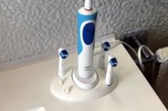 OralB Braun Electric Toothbrush Support (6 Heads Version) – Supporto Spazzolino Elettrico 3D Printer Model