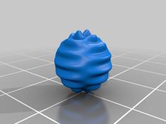 Spherical Harmonic Christmas Sphere 3D Printer Model