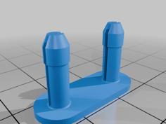 Fan Push Pin Clip Adapter 3D Printer Model