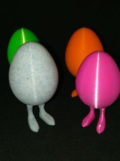 Googie – Easter Egg With Legs 3D Printer Model