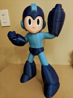 Mega Man! Each Color Is A Separate STL! 3D Printer Model