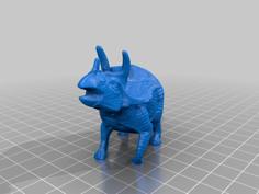 Triceratops Dinosaur 3D Printer Model