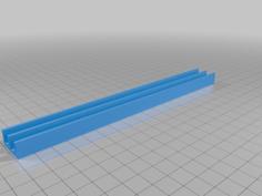 Carril / Riel Doble (Carrilera Láminas 5mm) ⇌ Double Rail (5mm Sheet) 3D Printer Model