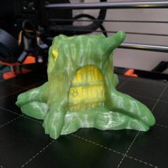 Tree Stump House Lantern 3D Printer Model