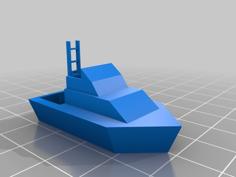 N Scale Cabin Cruiser Boat 3D Printer Model