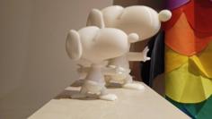 Snoopy Surfing 3D Printer Model