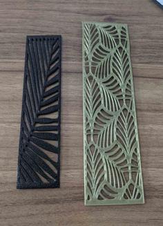 Palm Leaf Bookmark 3D Printer Model