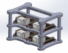 Orange Pi Zero Cluster Case 3D Printer Model