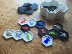 HIVE! Complete Game + Game Box 3D Printer Model