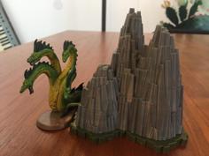 Heroscape Rock Outcrop (3 Hex) 3D Printer Model