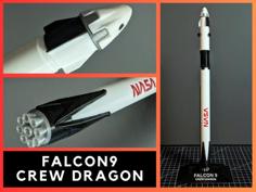 Falcon 9 Crew Dragon 3D Printer Model