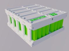 Electric Bike (e-bike) Or Scooter 18650 Modular Battery Pack From Recycled E-waste Laptop Batteries 3D Printer Model