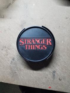 Stranger Things Coasters And Holder 3D Printer Model