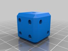 Simple Die (Dice) 3D Printer Model