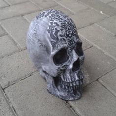 Skull Geocaching Container 3D Printer Model