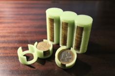 Parametric Coin Storage Tube(s) + Cap 3D Printer Model