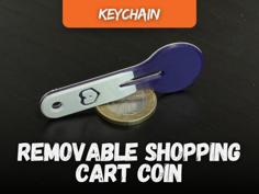 Removable Shopping Cart Coin: A Convenient Tool For Your Shopping Needs 3D Printer Model