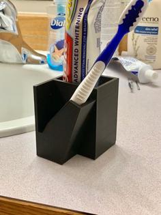 Toothbrush And Toothpaste Holder 3D Printer Model