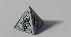 Ornate Flourish Pyramid 3D Printer Model