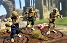 28mm Zombie – Walking Undead Miniature – Ghoul 3D Printer Model